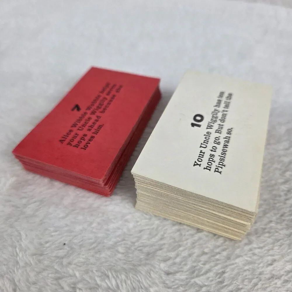 Vintage Uncle‎ Wiggily Game Replacement Question Cards Lot 1967